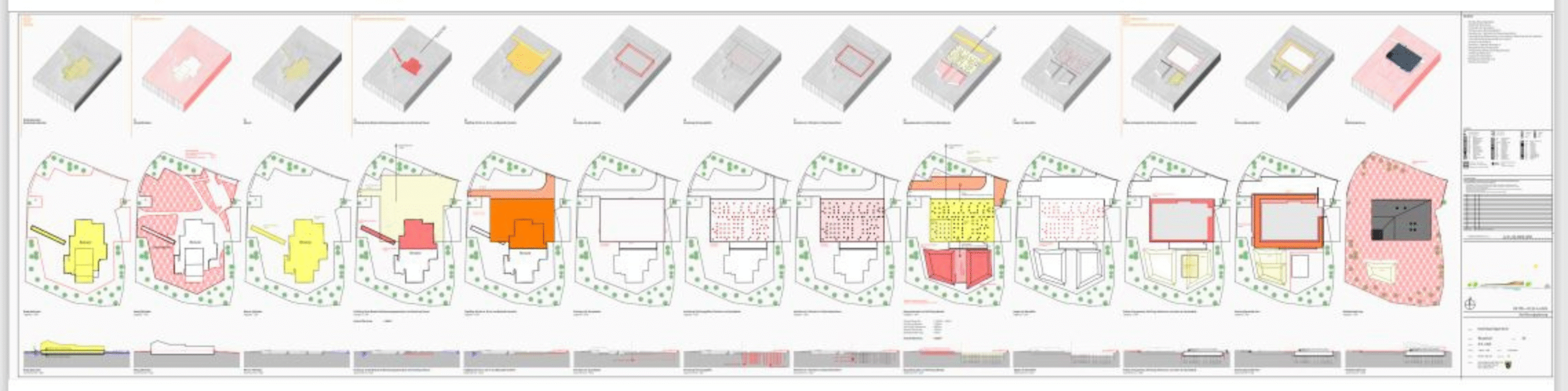 Baufortschrittsplanung Hallenbad der VG Rhein-Selz vom Abriss bis zum fertigen Neubau