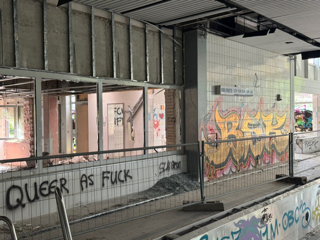 Abriss des alten Hallenbades der VG-Rhein-Selz geht zügig voran 22 Foto: Martin Groth